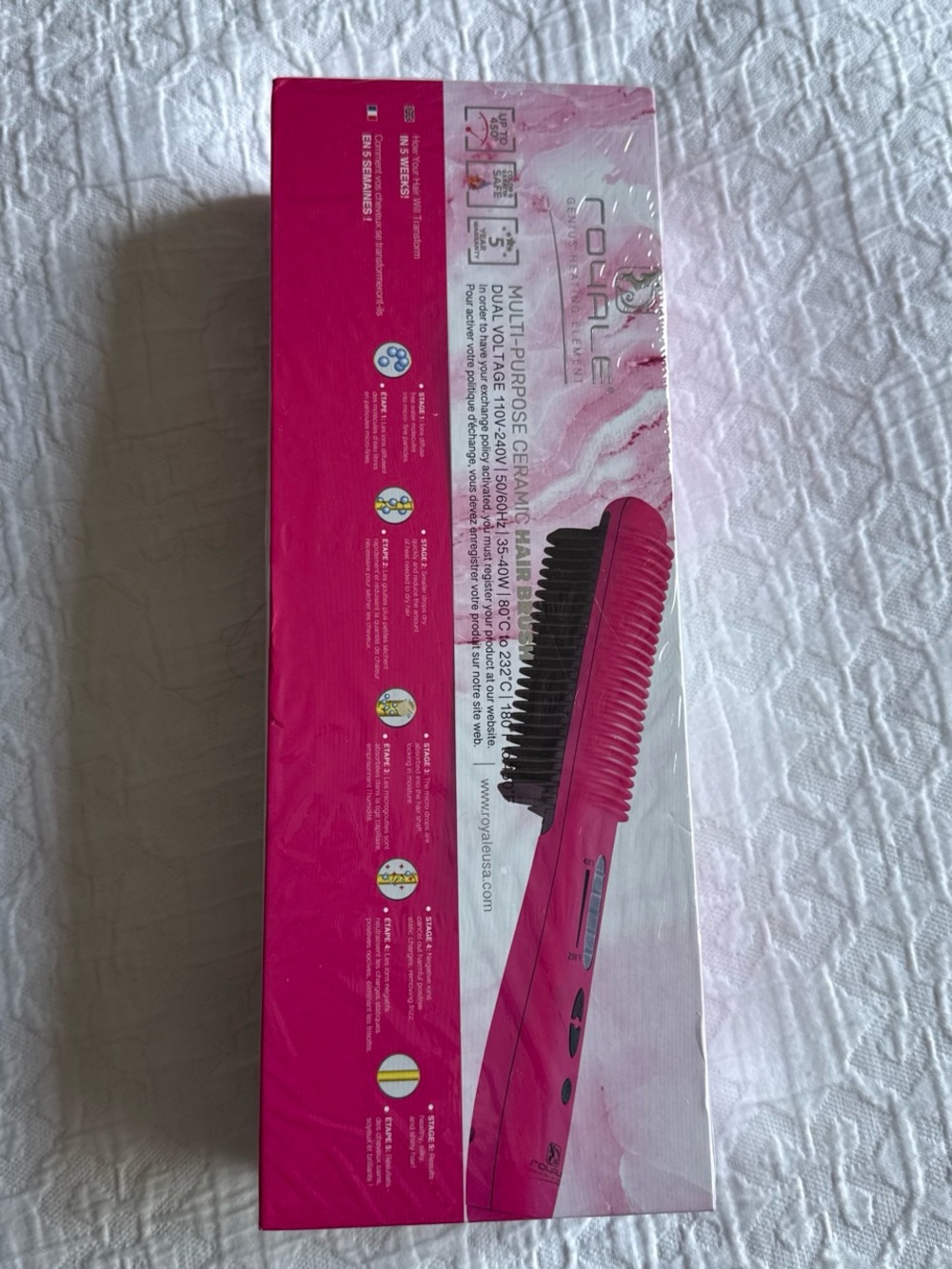 Pink Multi-Purpose Ceramic Hair Brush